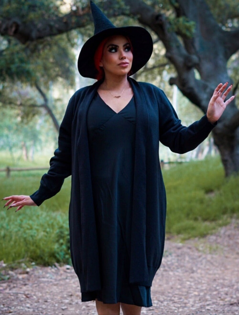 Backstitch Bruja Midnight Black Cardigan